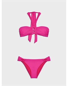 Купальник бра-бандо+бикини, розовый Natayakim