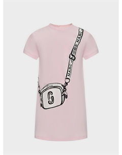 Платье с имитацией сумки через плечо, светло-розовое Marc jacobs