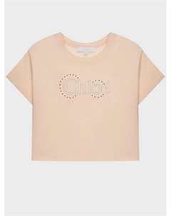 Футболка с вышитым лого Chloe