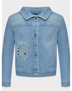 Джинсовая куртка с золотыми клепками Chloe