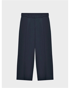 Брюки прямые со складками, синие Dan maralex