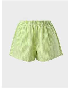 Шорты в полоску со стразами Douuod