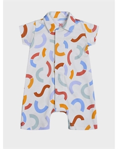 Песочник с принтом разноцветных магнитов, белый Tony tots