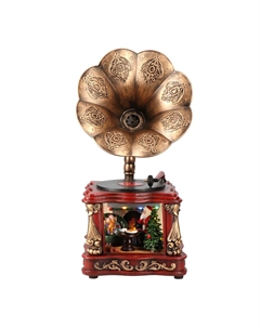 Новогодний сувенир "Грамофон с елью" 21,7x20x38,4 см Timstor