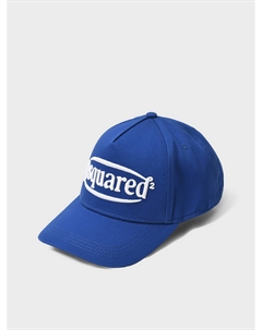 Бейсболка с белым лого, синяя Dsquared2