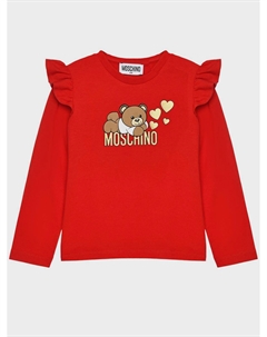 Толстовка с рюшами, красная Moschino