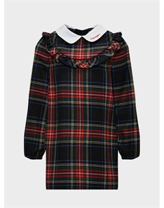 Платье в клетку с рюшами Dolce&gabbana