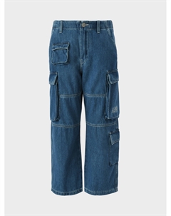 Брюки джинсовые с карго карманами Mm6