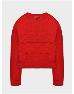 Джемпер из смесовой шерсти, красный Max&co