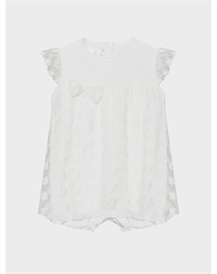 Песочник на выписку с кружевами и бантиком Lyda baby