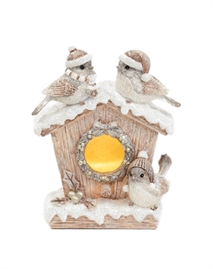 Новогодний сувенир Птичий Дом, LED, 14,5 см Goodwill