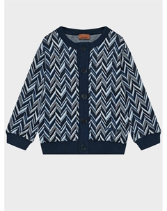 Кардиган с декором "зигзаги", синий Missoni
