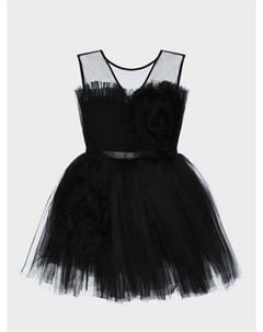 Платье с пышной юбкой и прозрачным верхом, черное Sasha kim