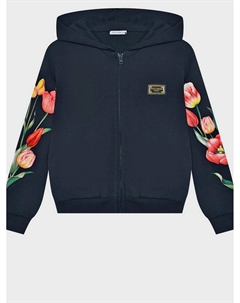 Спортивная куртка с принтом "тюльпаны" Dolce&gabbana