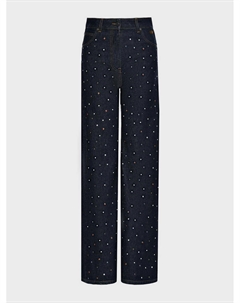 Джинсы с разноцветными клепками, синие Msgm