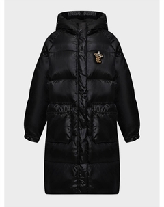 Пальто-пуховик с накладными карманами, черное Ermanno scervino