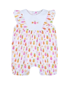 Розовый песочник с принтом "ананасы" Kissy kissy