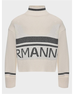 Джемпер с лого, интарсия Ermanno scervino