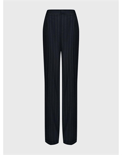 Брюки прямые со стрелками, черные Alberta ferretti