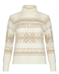 Кремовый свитер со скандинавским узором Panicale