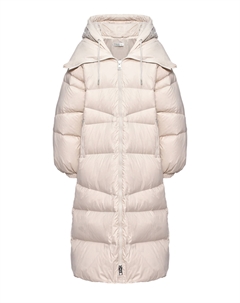 Пальто миди пуховое, бежевое Panicale