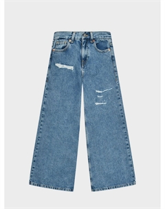 Джинсы свободного кроя с разрезами Mm6