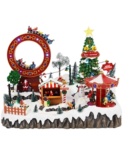 Новогодний сувенир "Карусель" LED с адаптером, 47,5x32x35,5cm Timstor