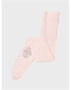 Колготки с капкейком из стразов, розовые Story loris