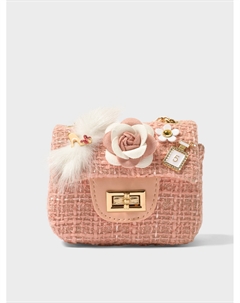 Розовая сумка с цветами, 10x12x5 см Rena chris