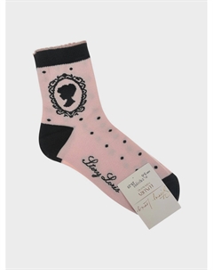 Розовые носки с камелией Story loris