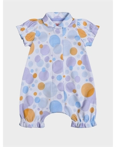 Песочник с принтом разноцветных пузырей, сиреневый Tony tots