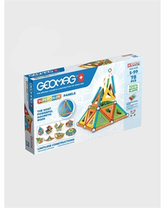 Конструктор магнитный "Многоцвет", пластины, 78 эл. Geomag