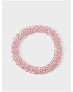 Резинка для волос с бисером, розовая Rena chris