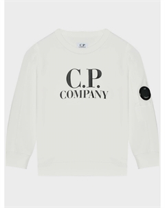 Свитшот с черным лого, белый C.p. company