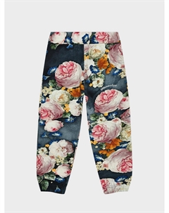 Спортивные брюки с принтом "розы" Monnalisa