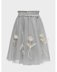 Юбка из фатина с декором "розы" Monnalisa