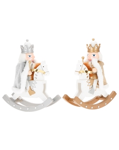 Новогодний сувенир "Щелкунчик на лошади", 15x10x30 см, 2 вида Timstor
