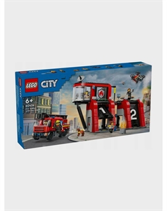 Конструктор CITY Fire Station With Fire Truck Lego