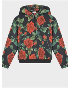 Спортивная куртка с принтом "розы" Dolce&gabbana