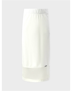 Белая юбка с прозрачным подолом Monnalisa