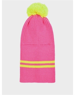 Шапка-шлем с помпоном, фуксия Chobi