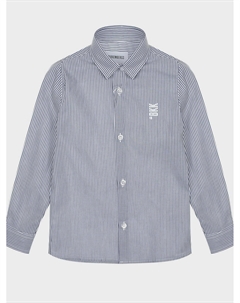 Рубашка в сине-белую полоску Bikkembergs