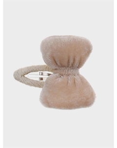 Заколка клик клак с бантиком, бежевая Rena chris