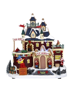 Новогодний сувенир Мир Игрушек, LED анимация, адаптер, 29x16,9x29 см Timstor