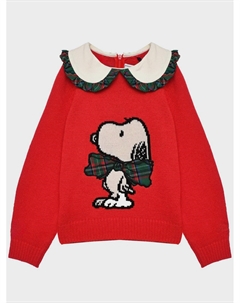 Джемпер, принт Снупи в галстуке-бабочке Saint barth