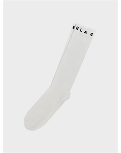 Белые носки с логотипом Mm6