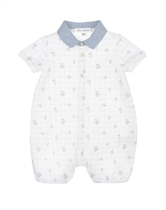 Белый песочник в клетку с принтом "коалы" Tartine et chocolat