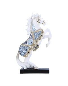 Фигурка Прыгающий Конь, белый, 17,5x6,5x30 см Timstor