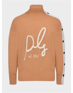 Джемпер с вышитым лого, коричневый Philosophy di lorenzo serafini