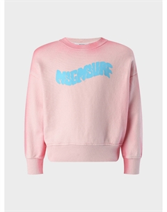 Свитшот с голубым лого на груди Msgm